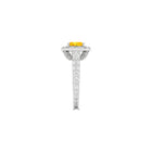 Icon Radiant Cut Yellow and White Diamond Engagement Ring