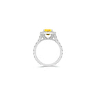 Icon Radiant Cut Yellow and White Diamond Engagement Ring