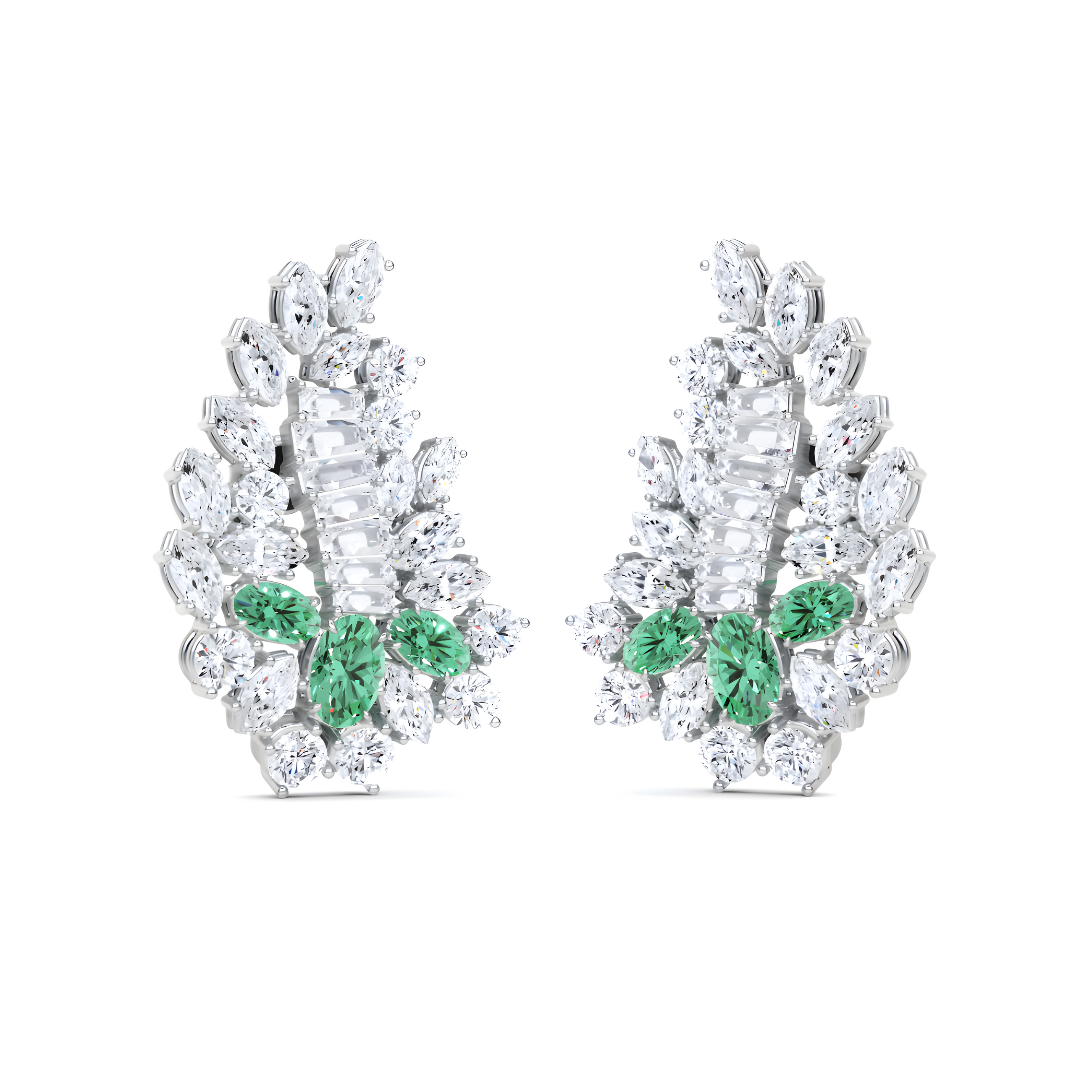 New Dawn Multi-Shape Diamond Stud Earrings