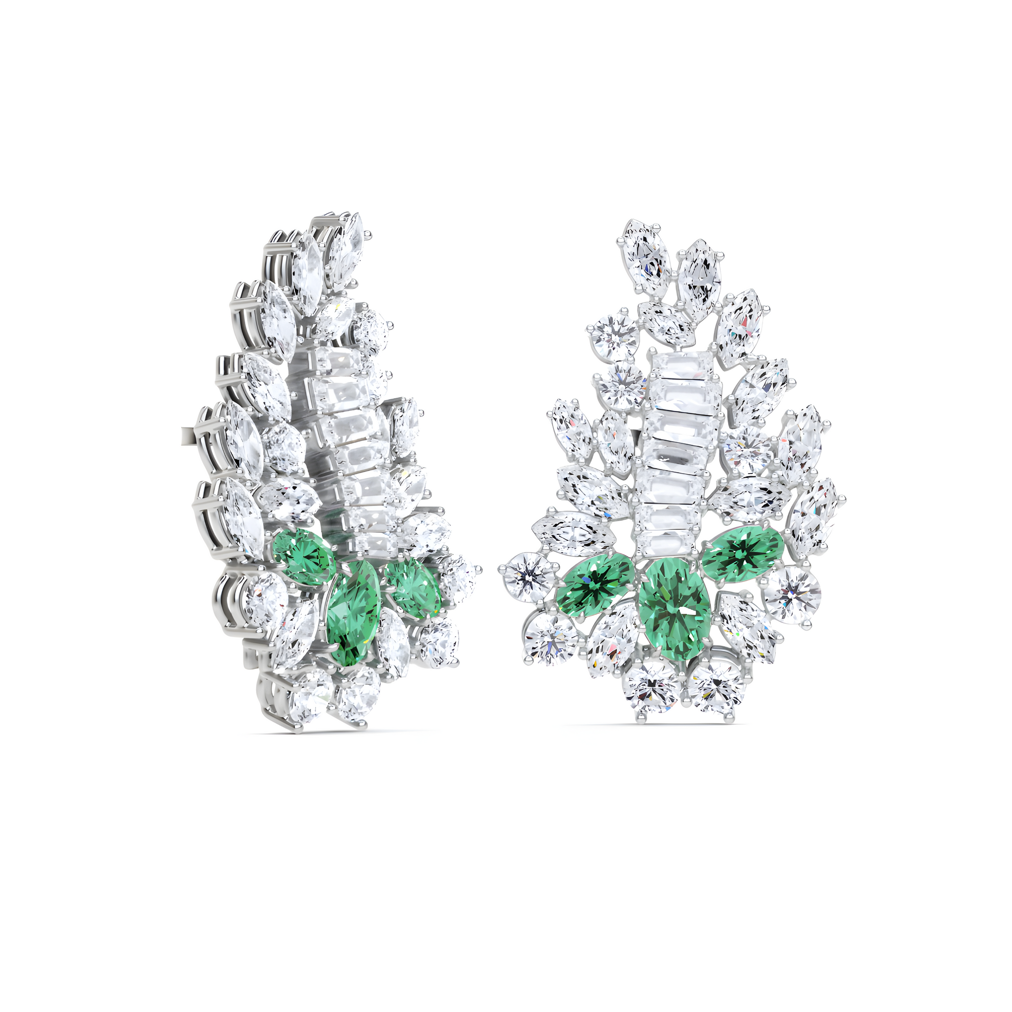New Dawn Multi-Shape Diamond Stud Earrings