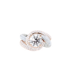 Anillo de alta joyería con diamantes impecables 
