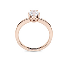Solitare Round Cut Diamond Engagement Ring - 5 Prong