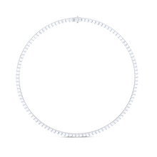 Collar de diamantes de talla princesa 