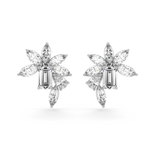 Emerald Cut and Marquis Diamond  High Jewellery Earrings