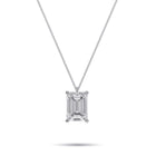 Emerald Cut Diamond Pendant