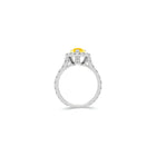 Icon Pear Shape Yellow Diamond and White Diamond Engagement Ring