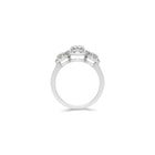 Icon Three Stone Round Diamond Engagement Rin