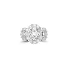 Icon Three Stone Oval Diamond Engagement Ring