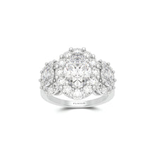 Icon Three Stone Oval Diamond Engagement Ring