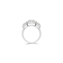 Icon Three Stone Oval Diamond Engagement Ring