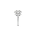 Icon Three Stone Oval Diamond Engagement Ring