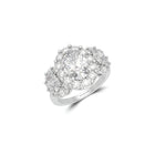Icon Three Stone Oval Diamond Engagement Ring