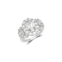 Icon Three Stone Oval Diamond Engagement Ring