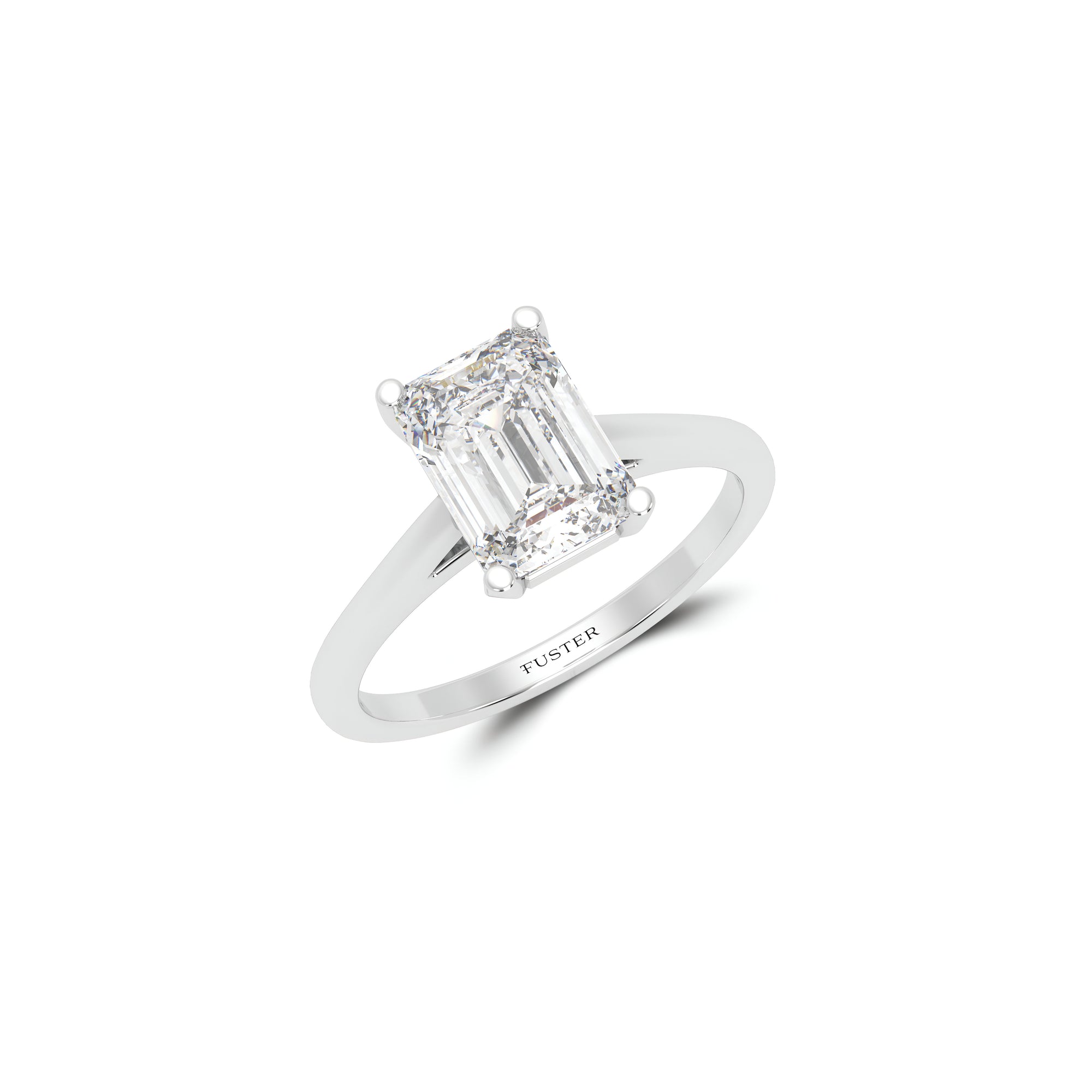 Paragon 2.01 Carat Emerald Cut Diamond Engagement Ring