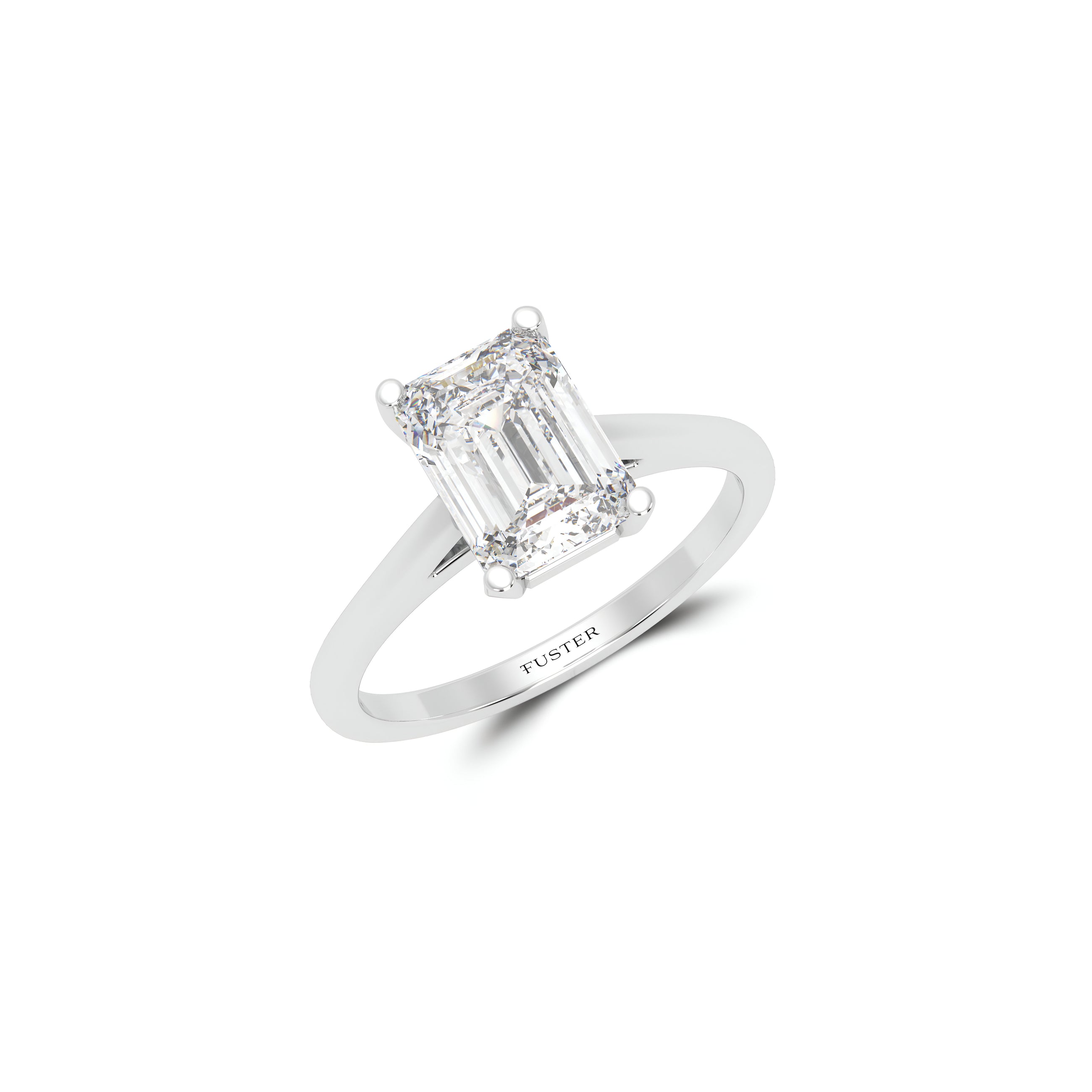 Paragon 2.01 Carat Emerald Cut Diamond Engagement Ring