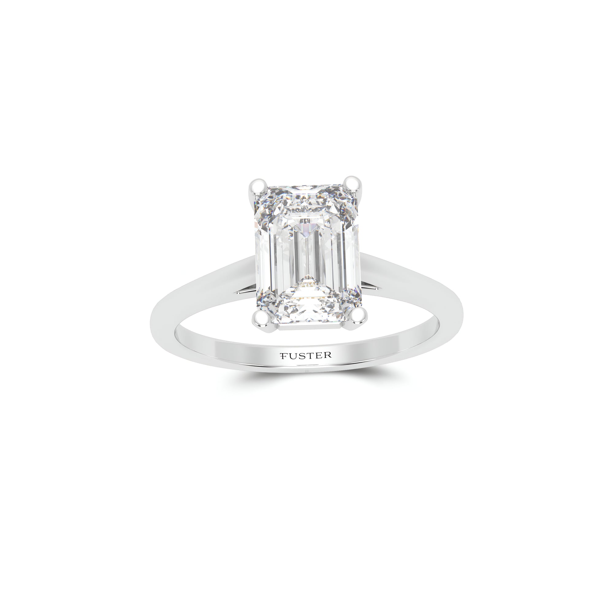 Paragon 2.01 Carat Emerald Cut Diamond Engagement Ring