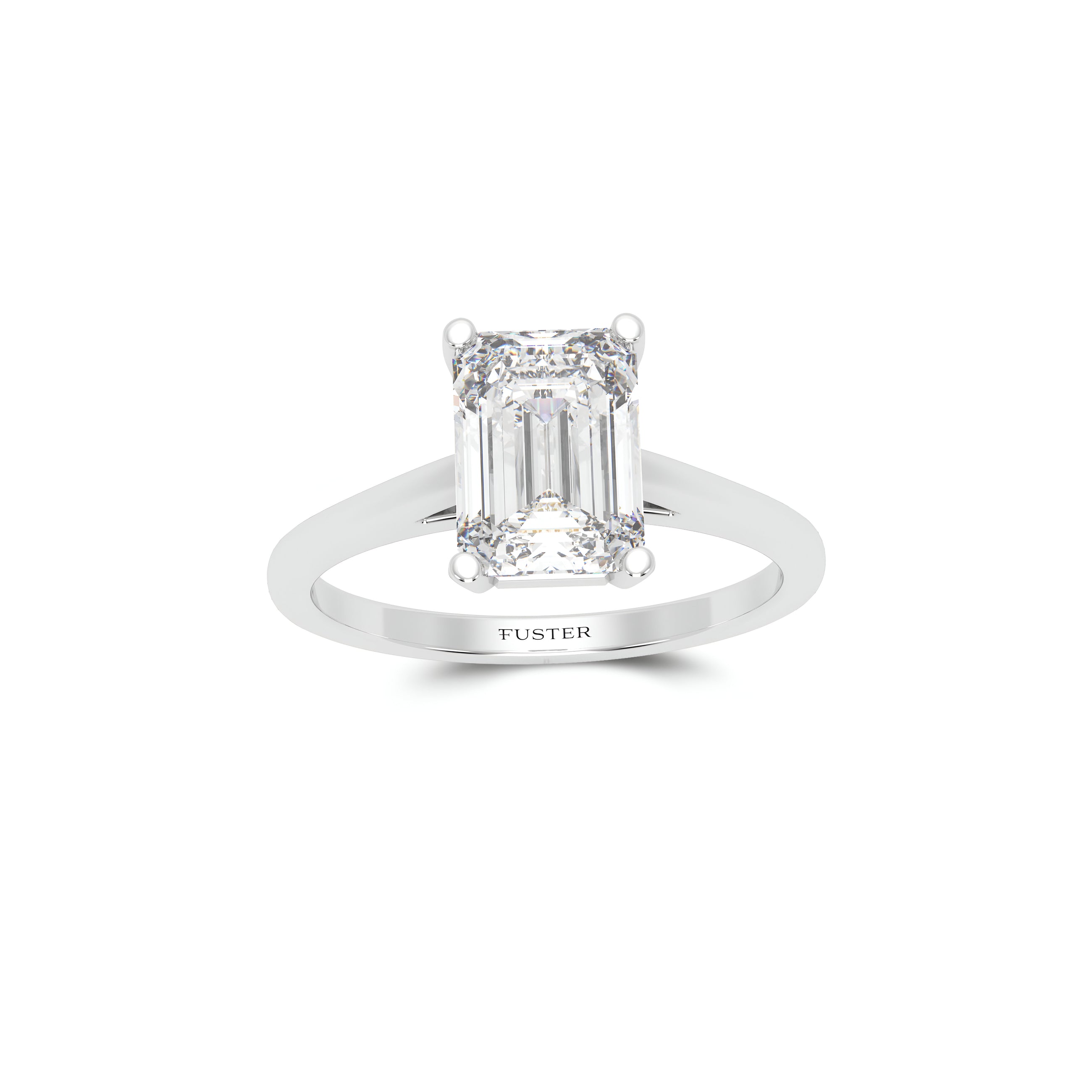Paragon 2.01 Carat Emerald Cut Diamond Engagement Ring