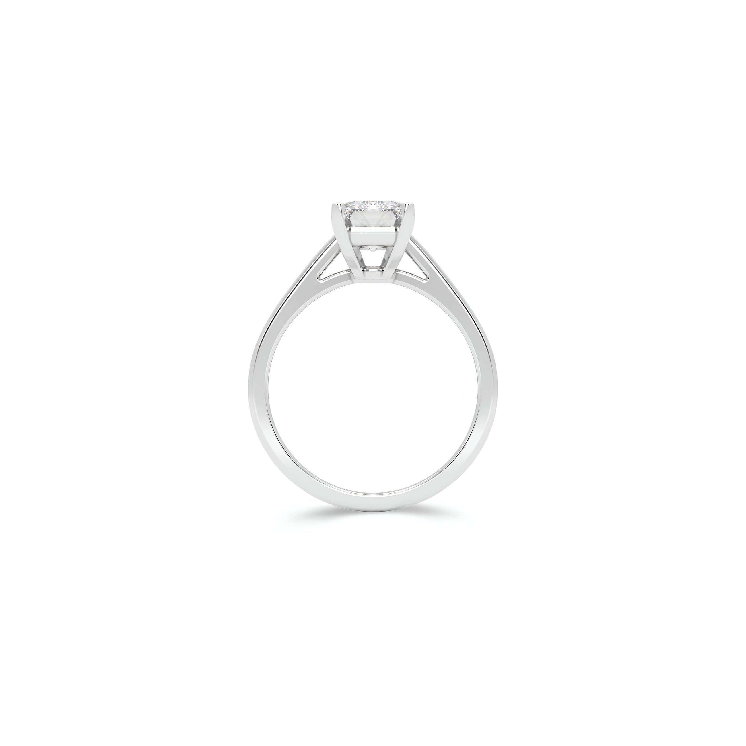 Paragon 2.01 Carat Emerald Cut Diamond Engagement Ring