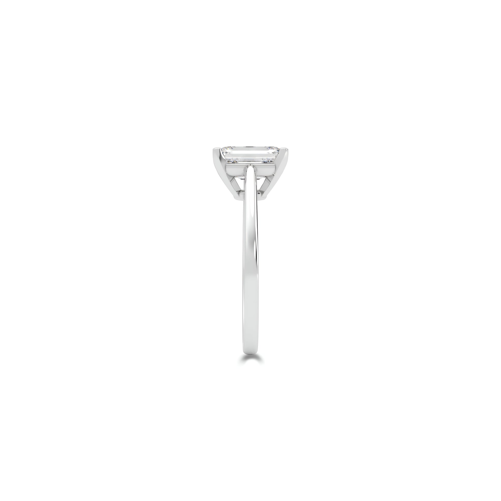 Paragon 2.01 Carat Emerald Cut Diamond Engagement Ring