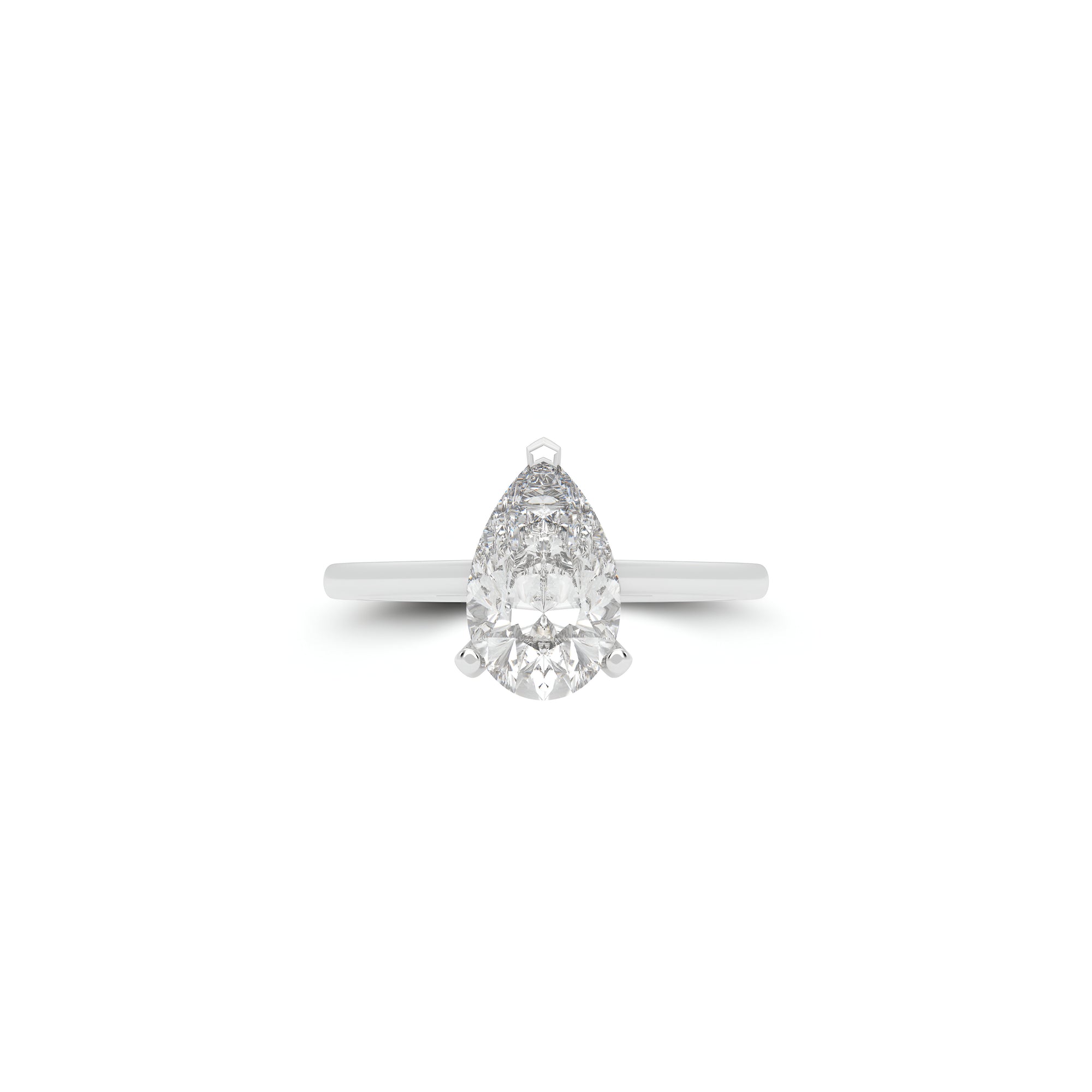 Paragon 2.01 Carat Pear Shape Diamond Engagement Ring