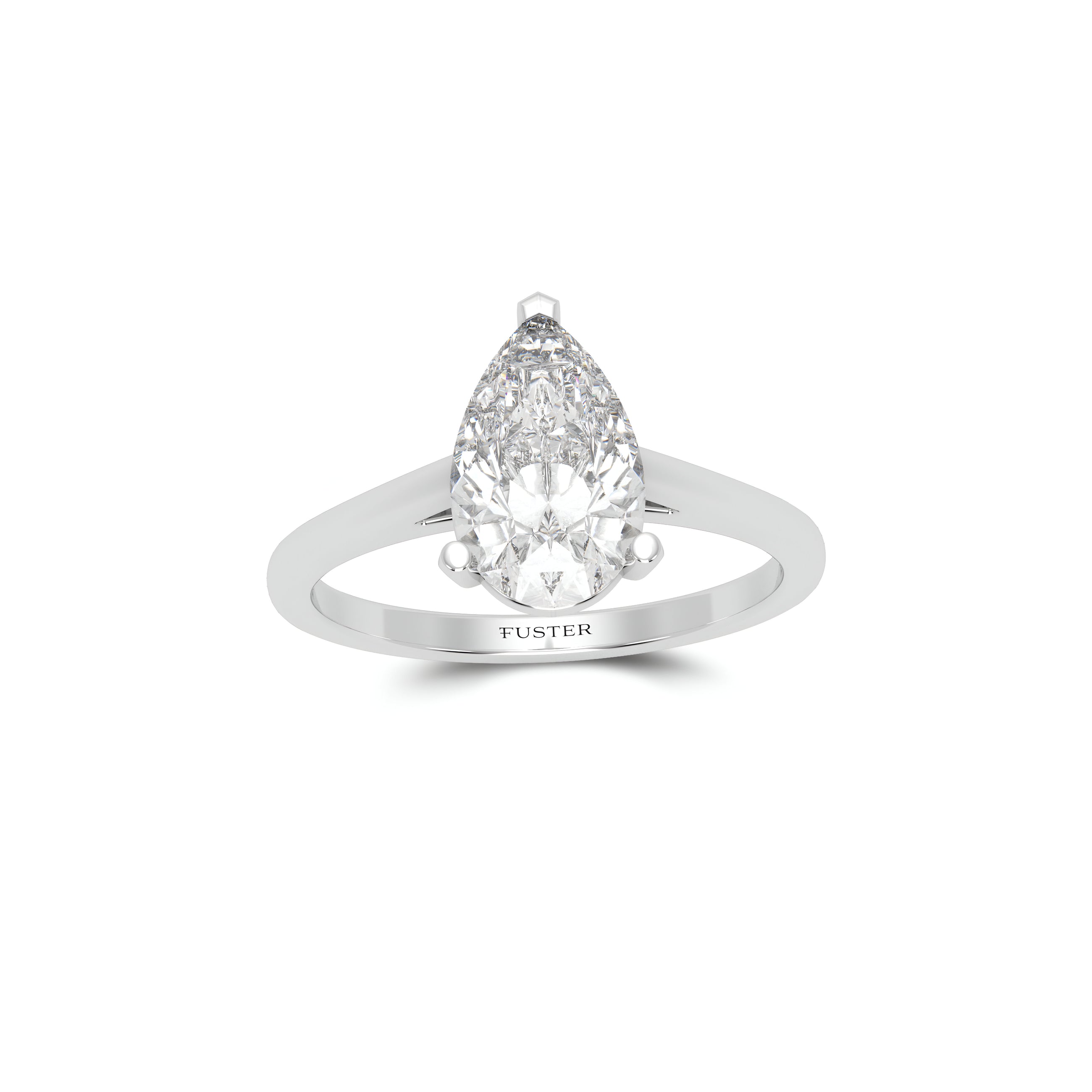 Paragon 2.01 Carat Pear Shape Diamond Engagement Ring