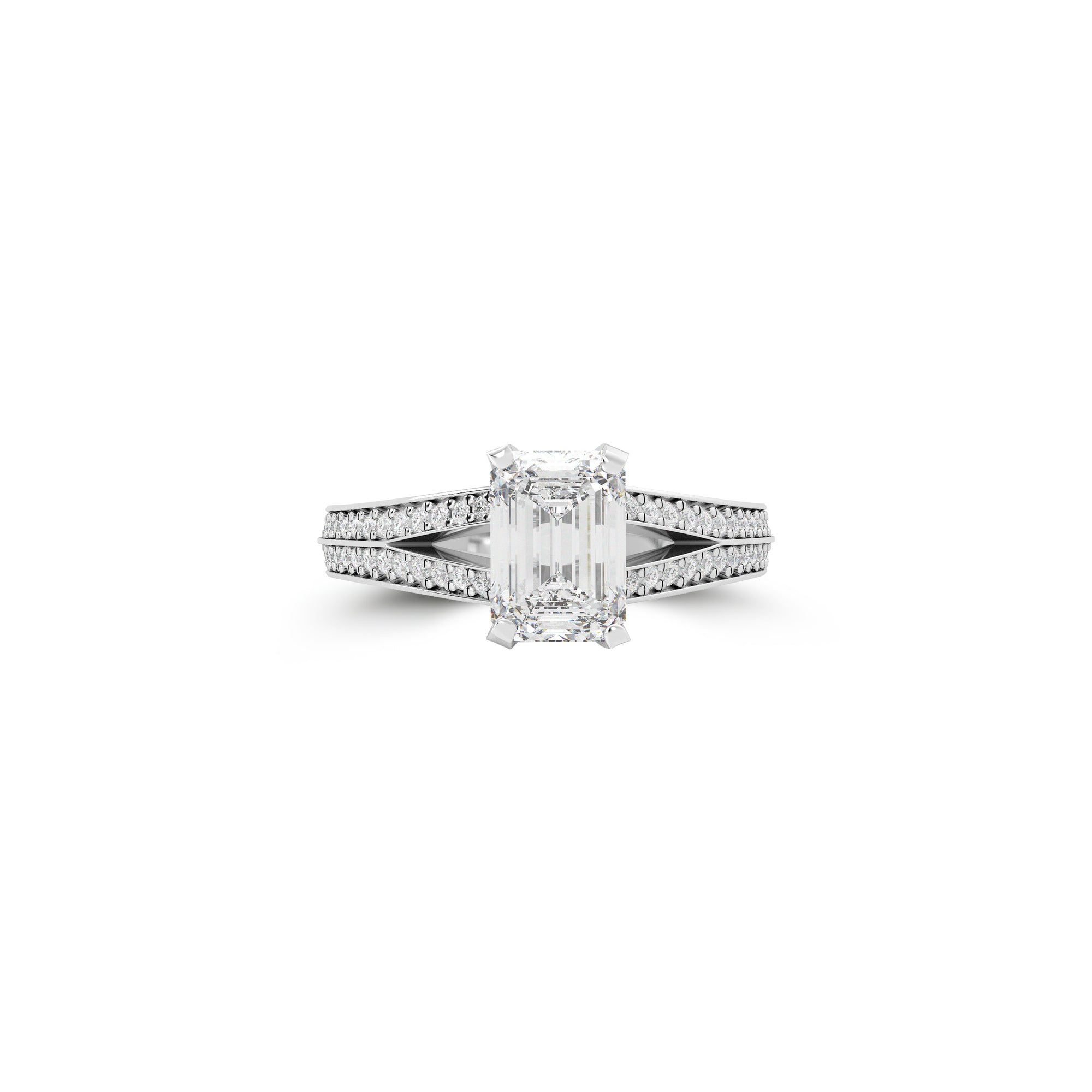 Legacy Emerald Cut Diamond Engagement Ring