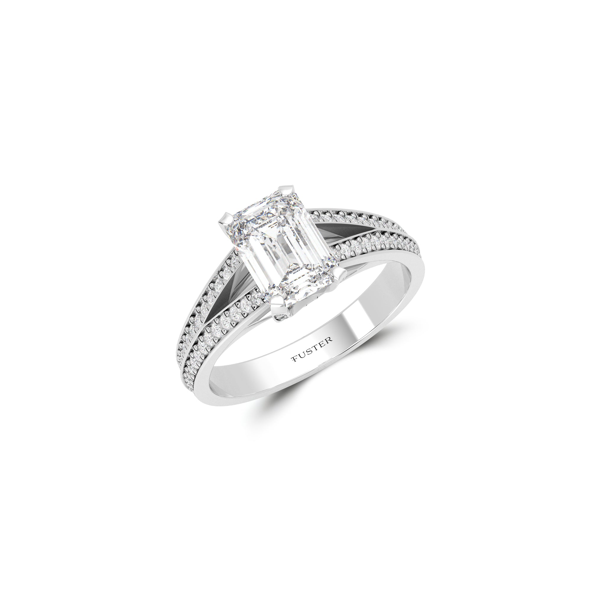Legacy Emerald Cut Diamond Engagement Ring