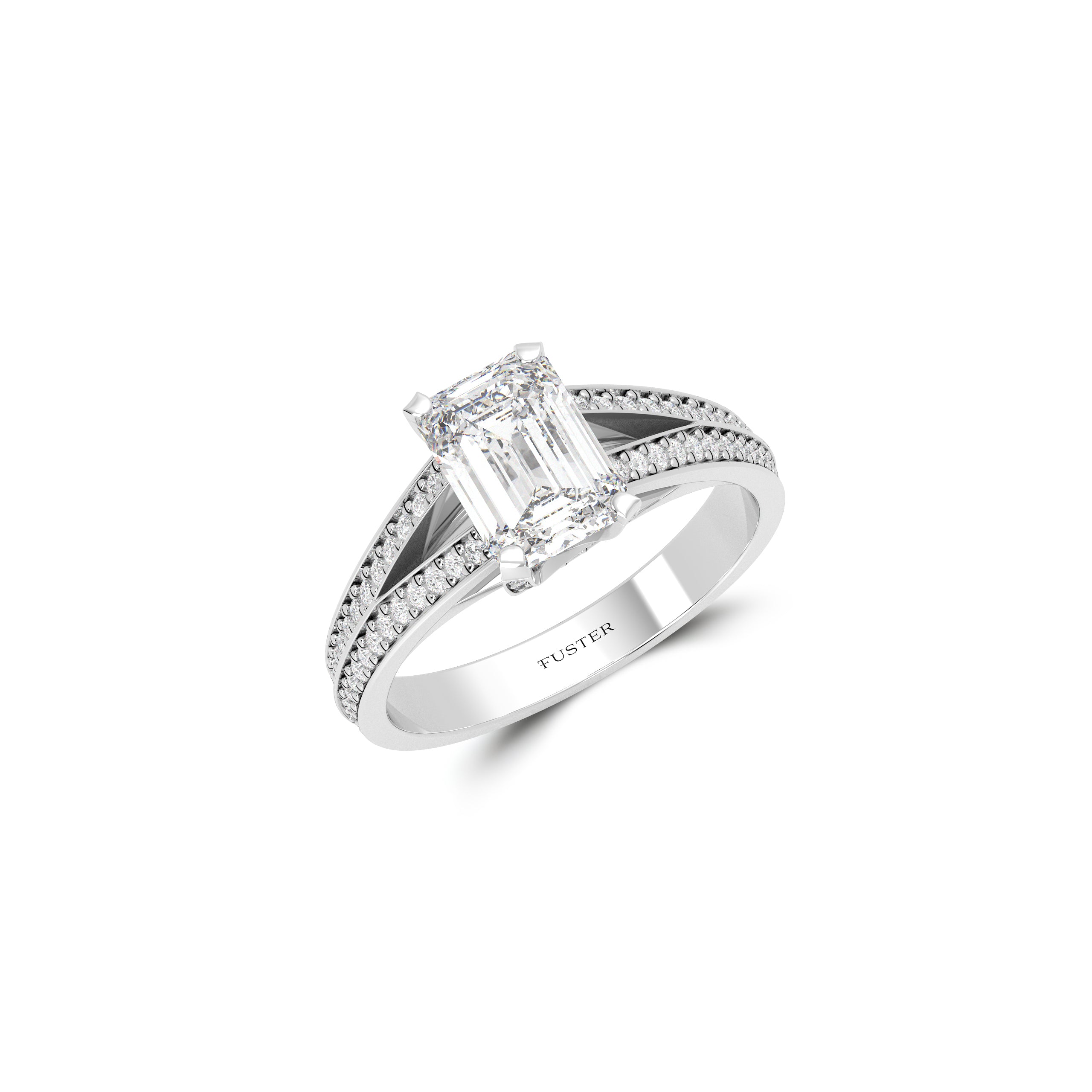 Legacy Emerald Cut Diamond Engagement Ring