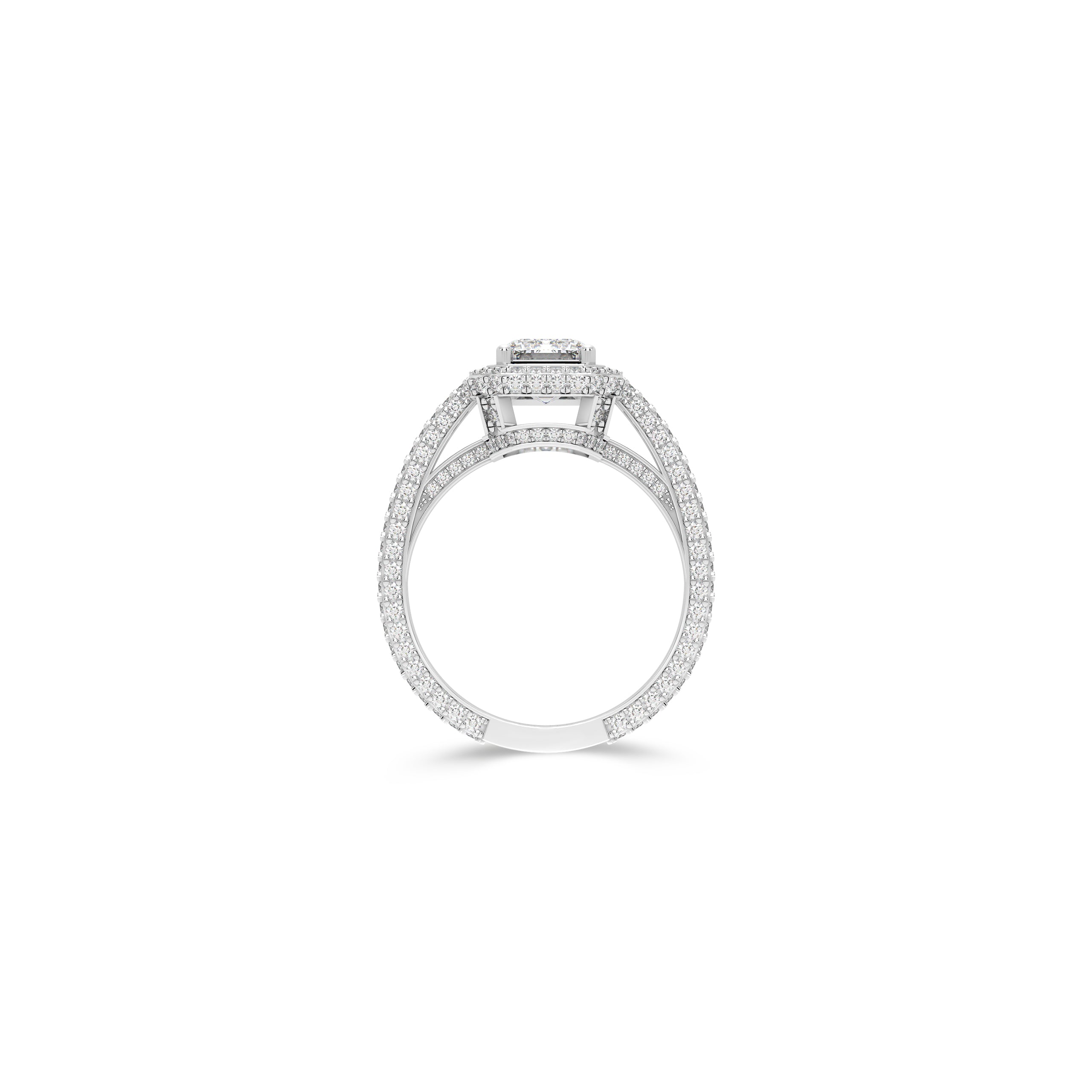 Constellation Emerald Cut Diamond Engagement Ring