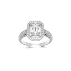 Constellation Emerald Cut Diamond Engagement Ring