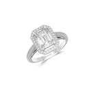 Constellation Emerald Cut Diamond Engagement Ring