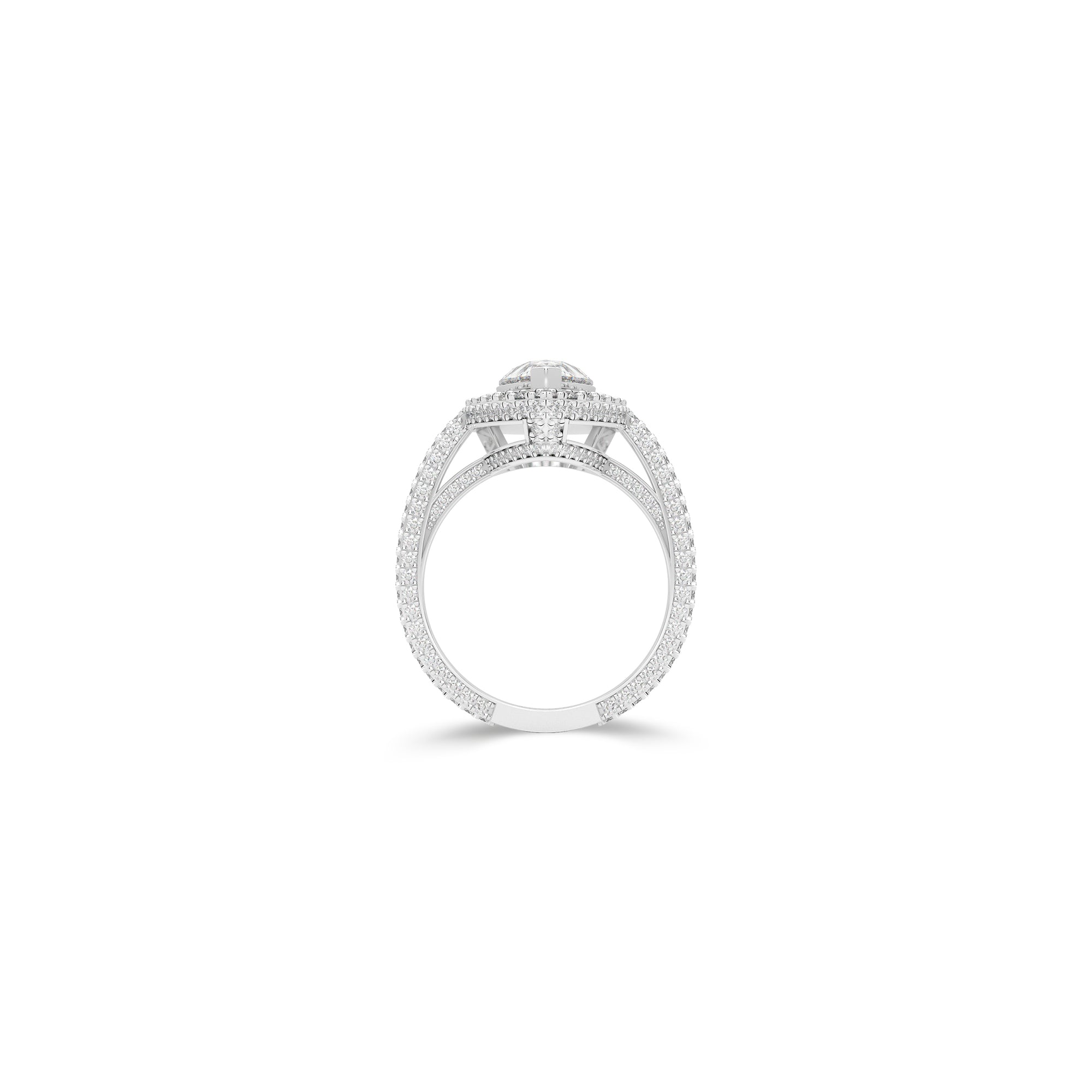 Constellation Pear Shape Diamond Engagement Ring