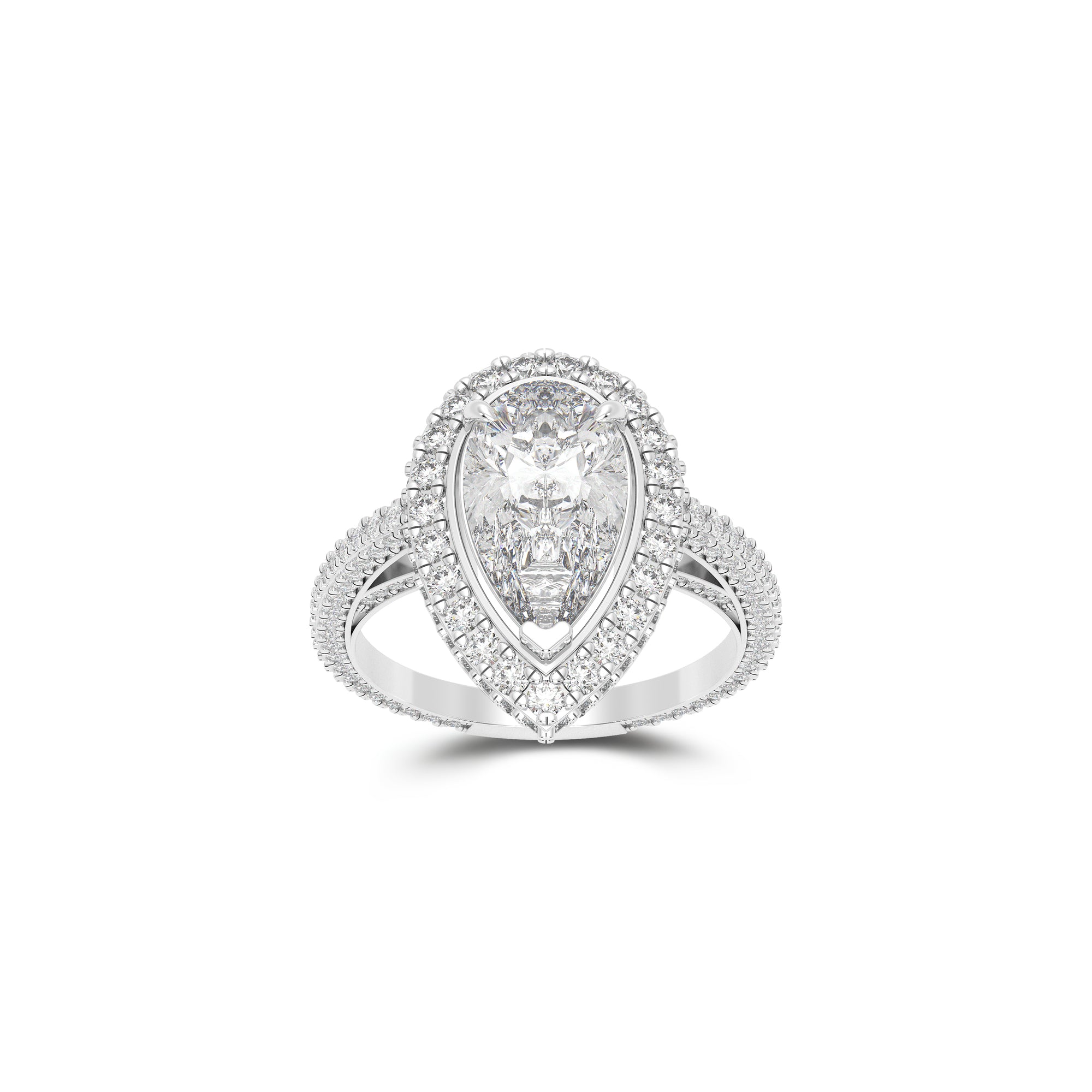 Constellation Pear Shape Diamond Engagement Ring
