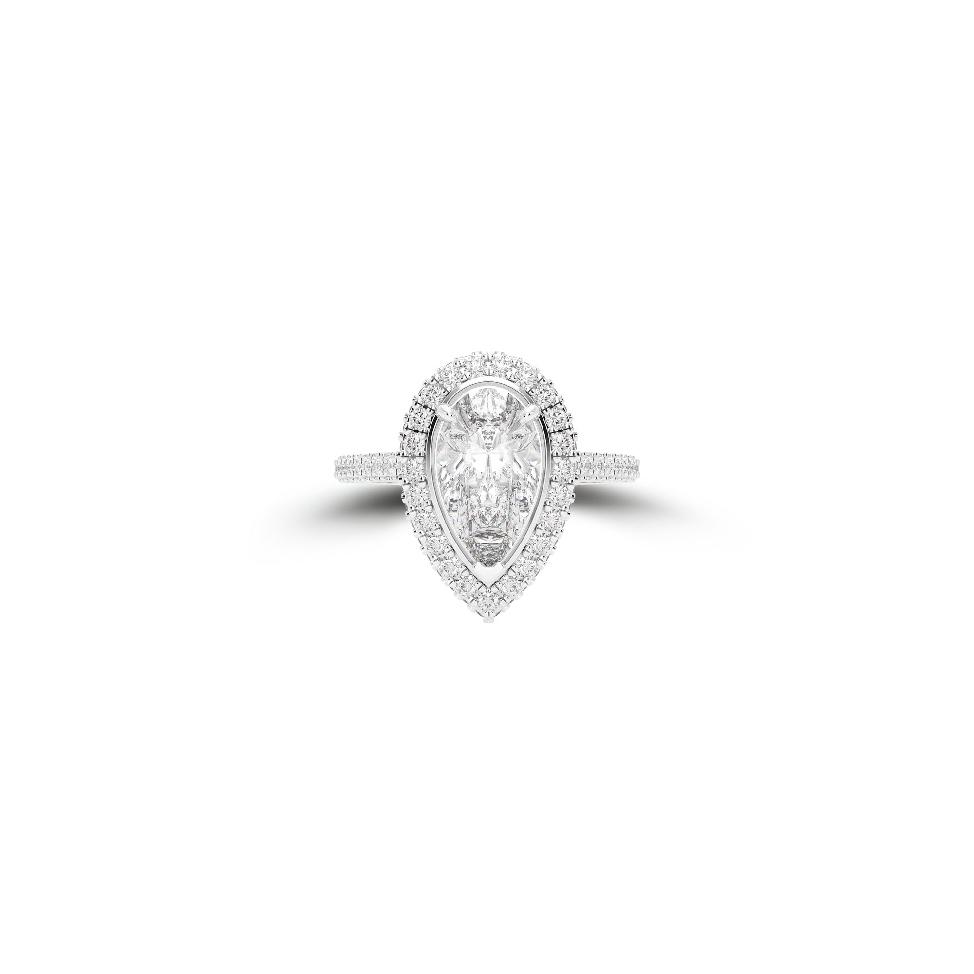 Constellation Pear Shape Diamond Engagement Ring