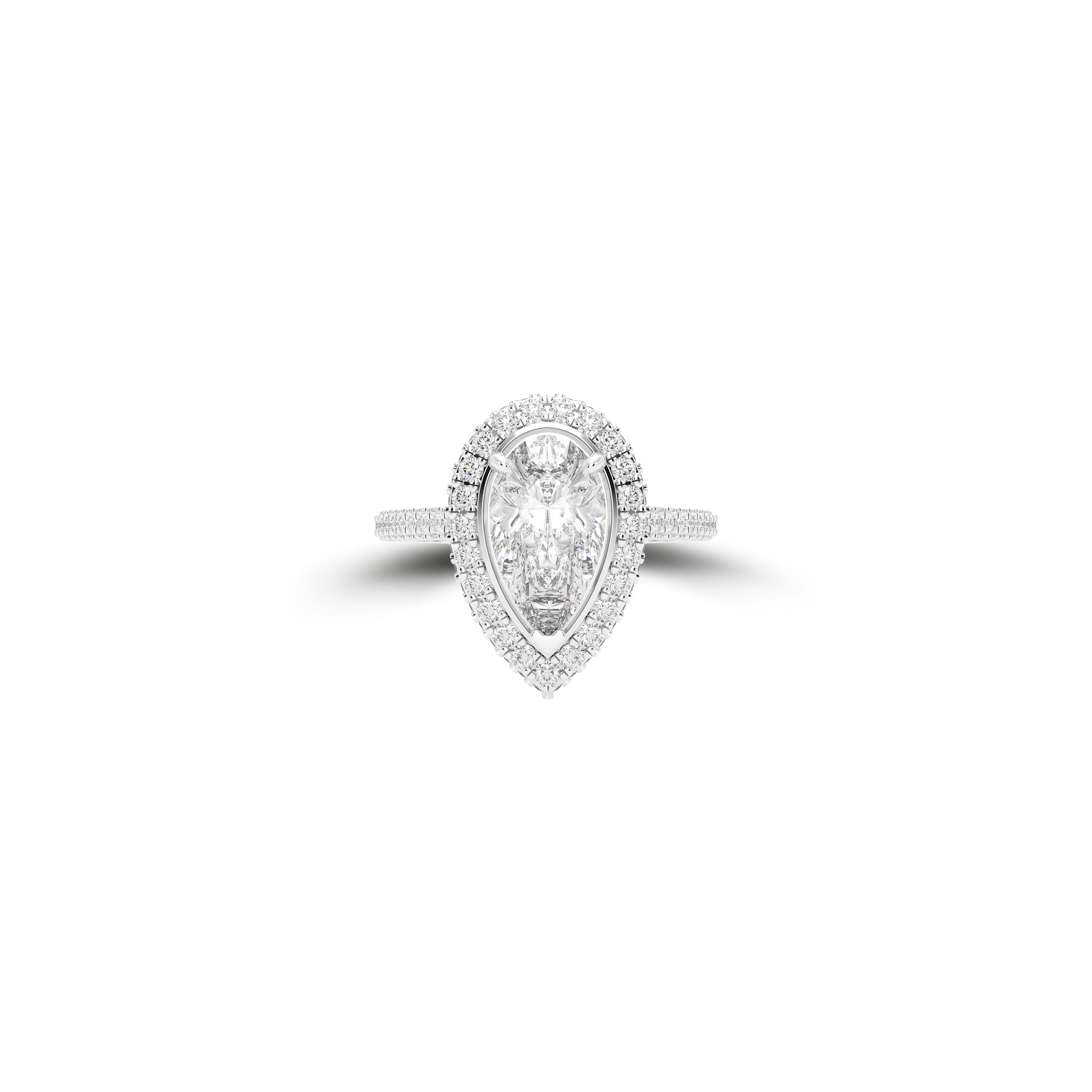 Constellation Pear Shape Diamond Engagement Ring