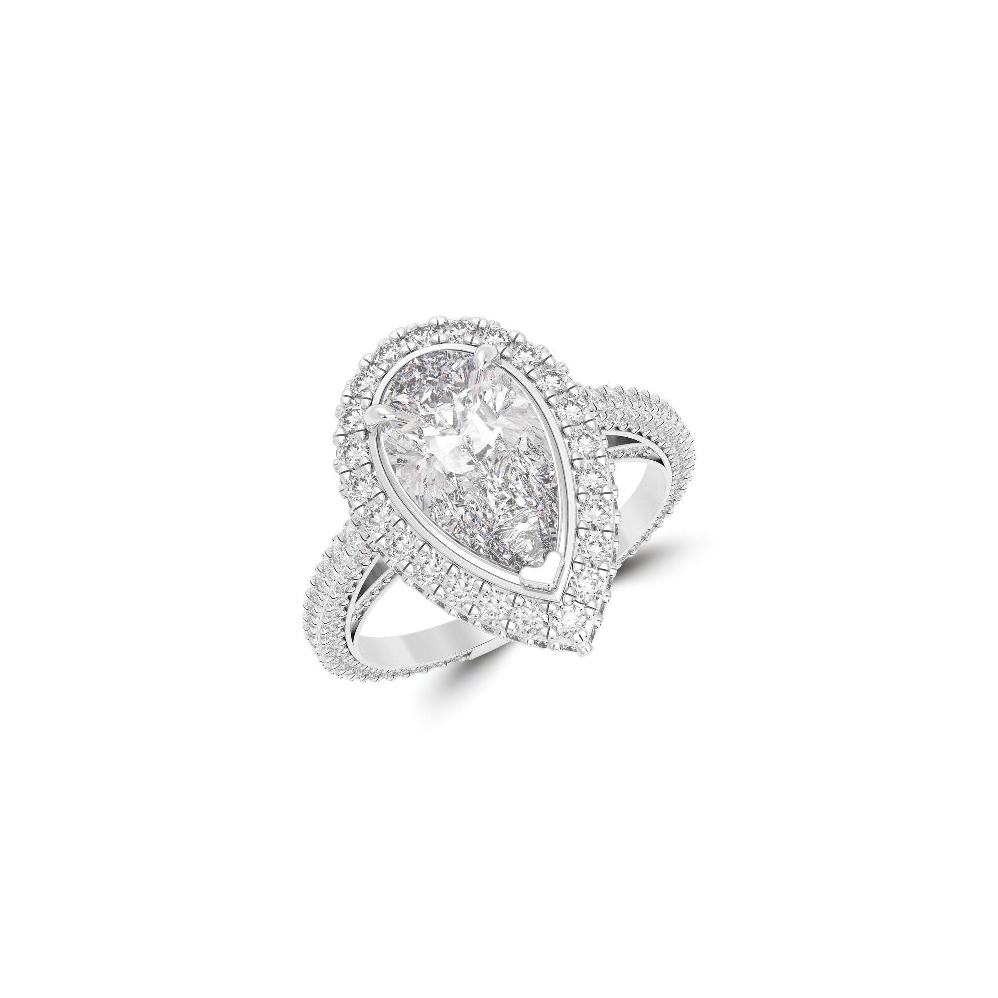 Constellation Pear Shape Diamond Engagement Ring