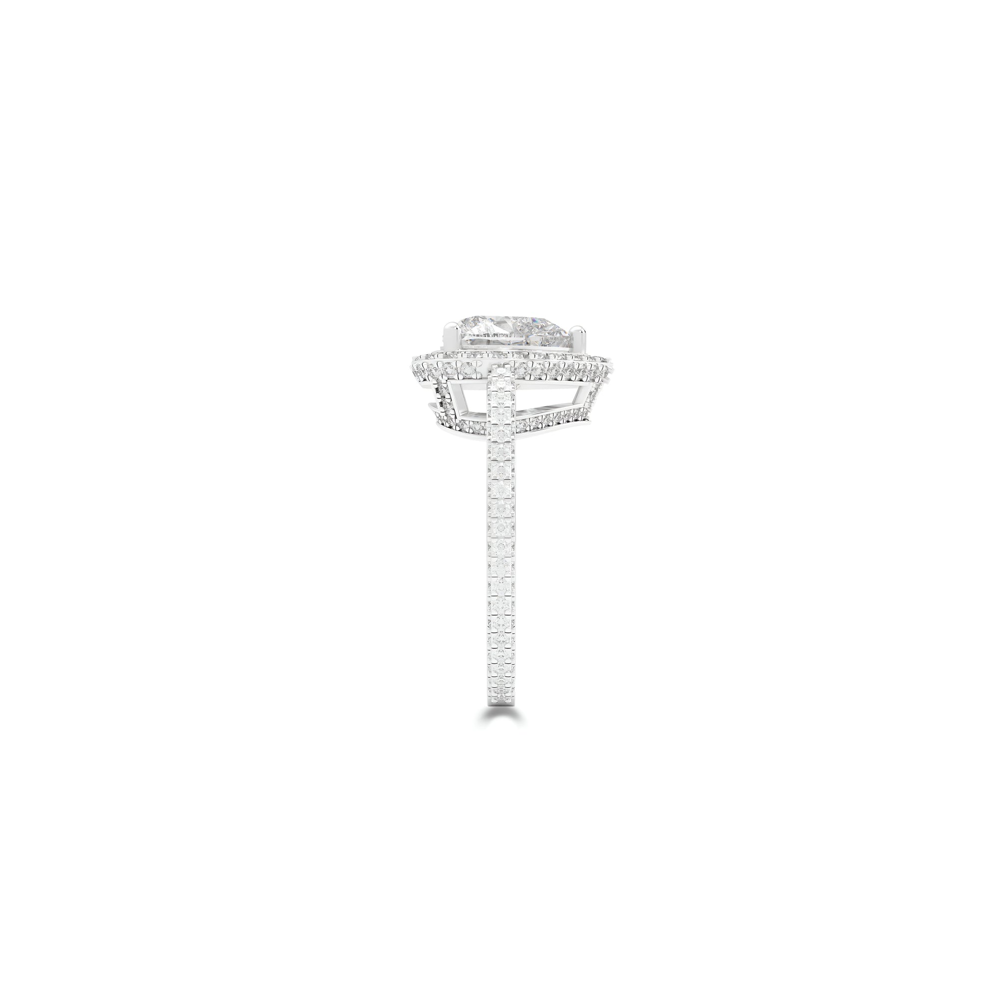 Constellation Heart Shape Diamond Engagement Ring