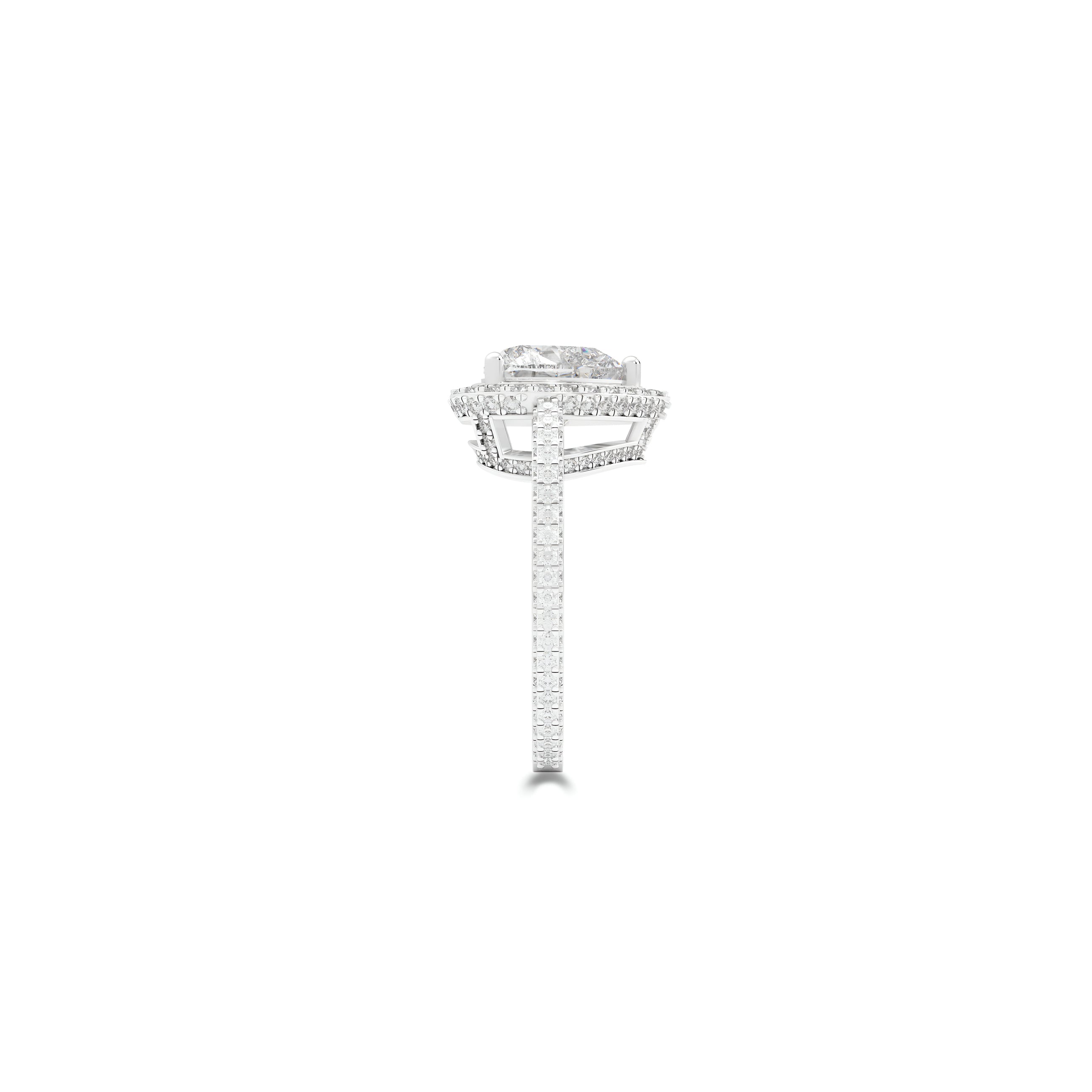 Constellation Heart Shape Diamond Engagement Ring