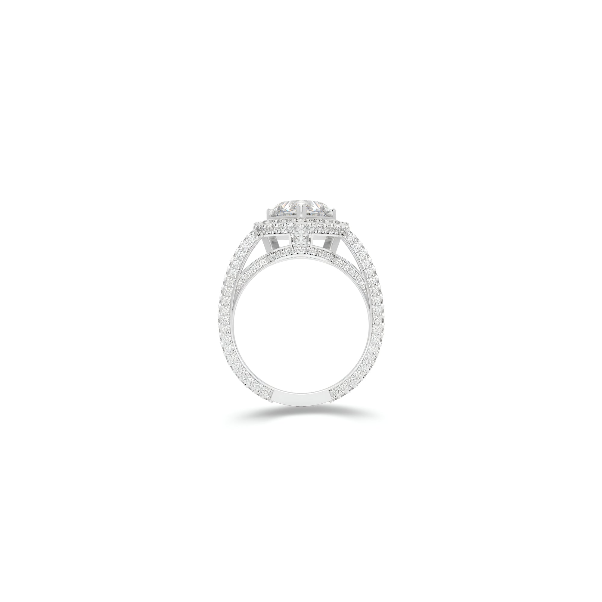 Constellation Heart Shape Diamond Engagement Ring