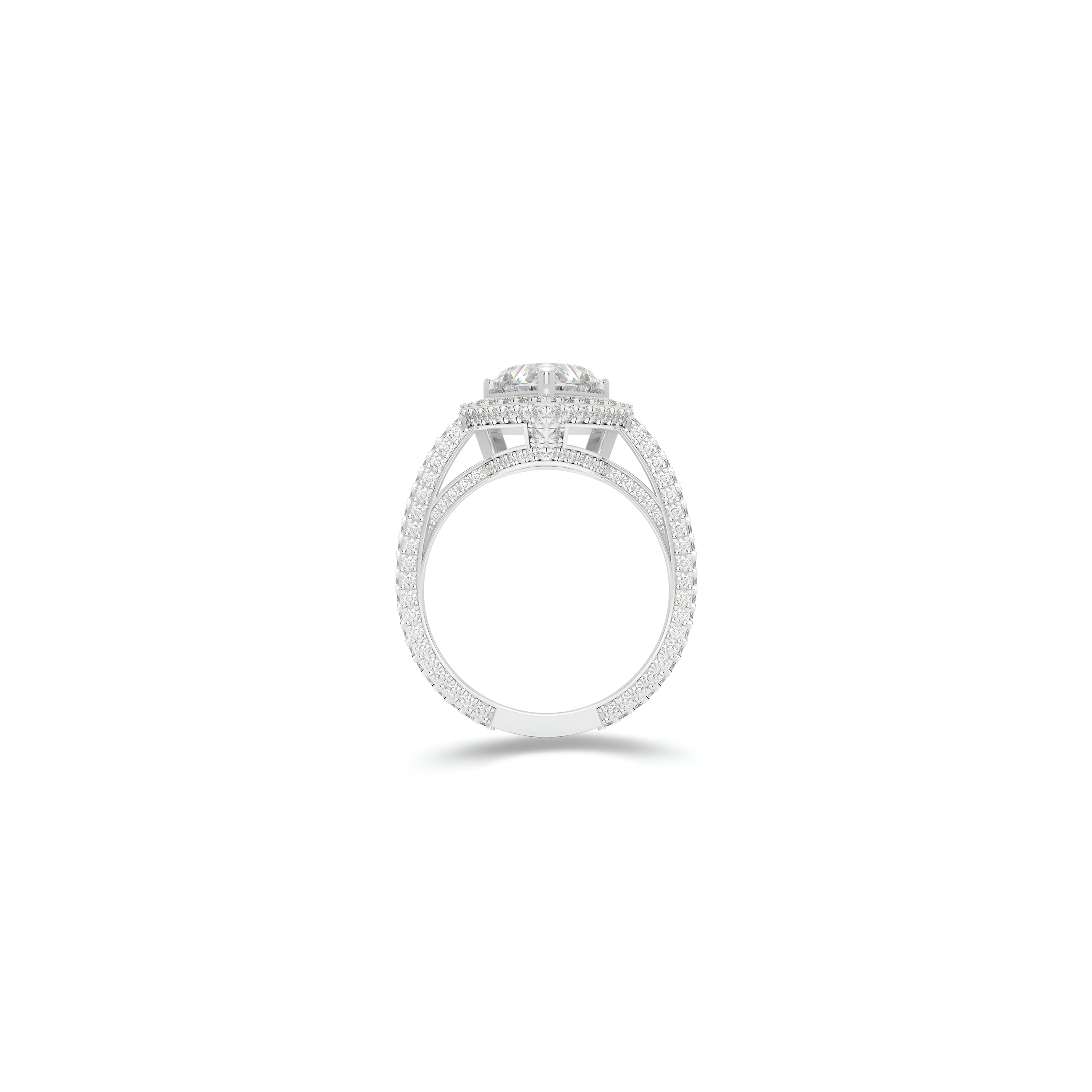 Constellation Heart Shape Diamond Engagement Ring