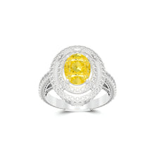 Anillo exclusivo Fuster con diamantes de talla esmeralda