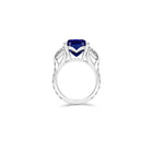 Sapphire Cushion Cut Solitaire Ring