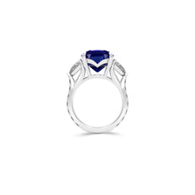 Sapphire Cushion Cut Solitaire Ring