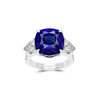 Sapphire Cushion Cut Solitaire Ring