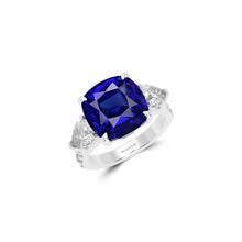 Sapphire Cushion Cut Solitaire Ring