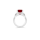 Promise Cushion Cut Ruby High Jewellery Ring