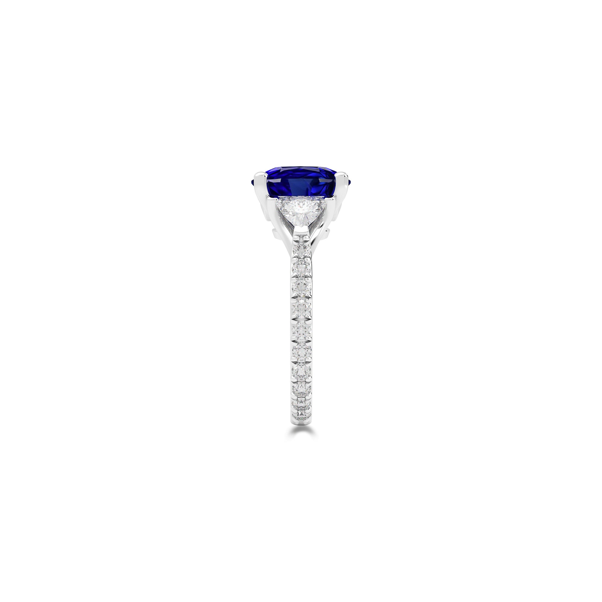 Promise Cushion Cut Sapphire High Jewellery Ring