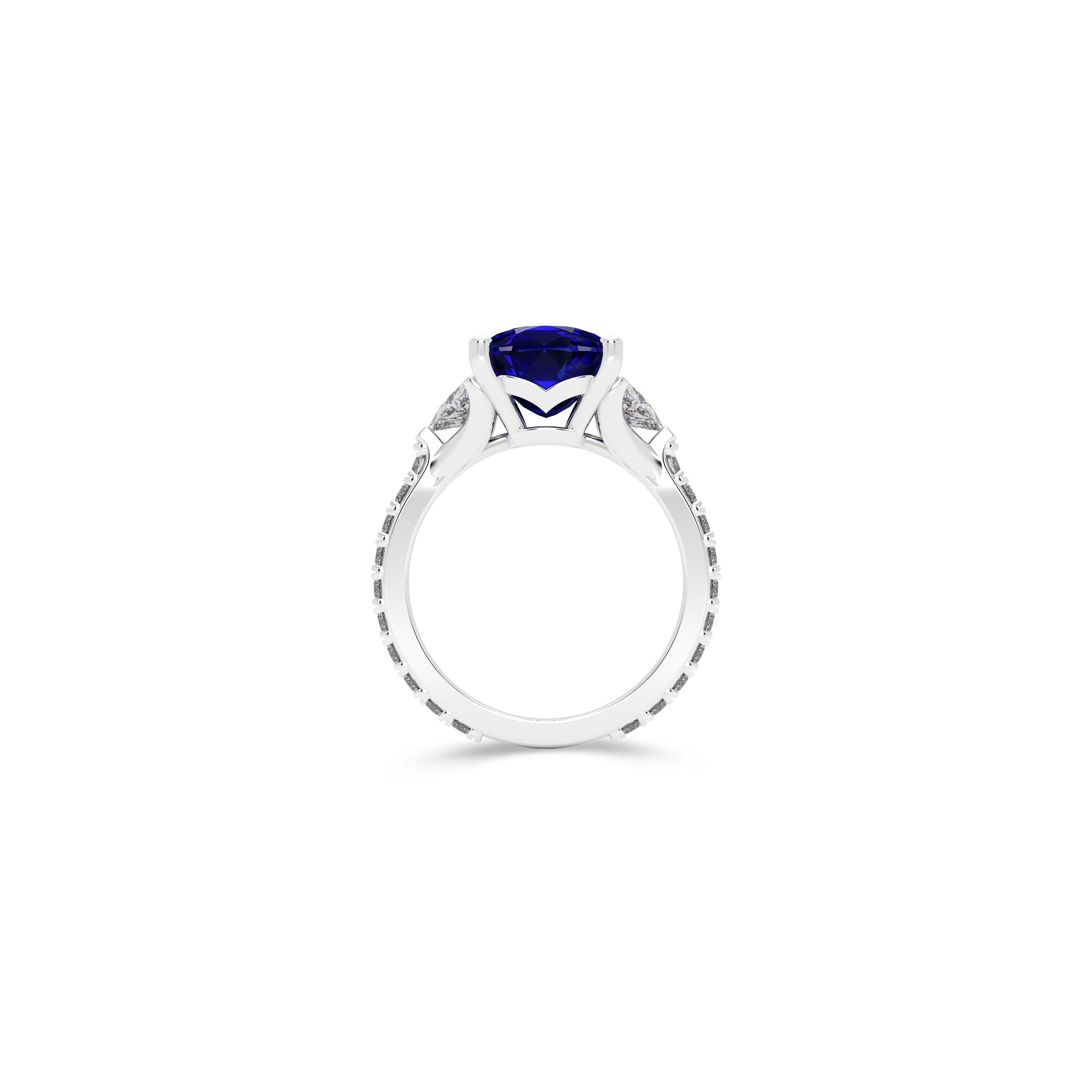 Promise Cushion Cut Sapphire High Jewellery Ring