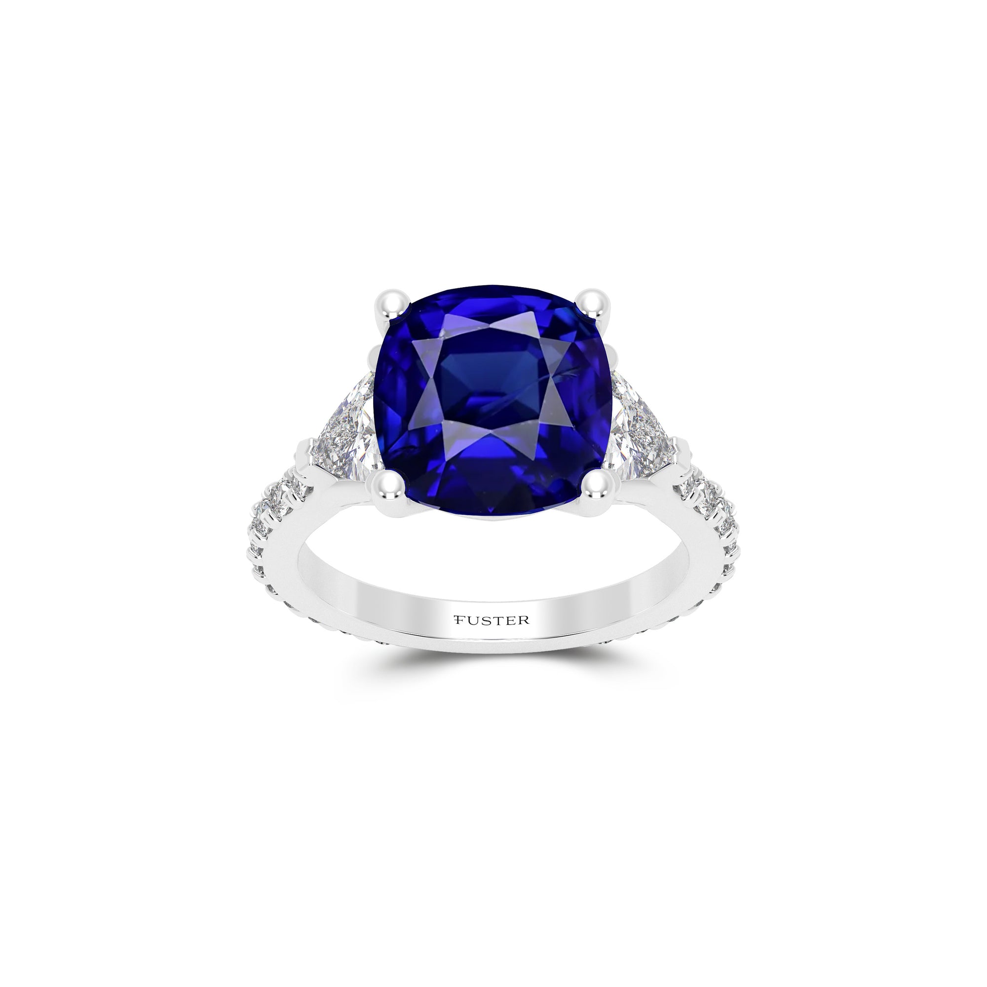 Promise Cushion Cut Sapphire High Jewellery Ring