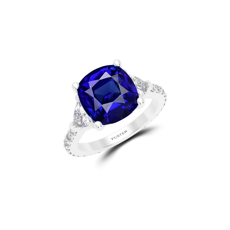 Promise Cushion Cut Sapphire High Jewellery Ring